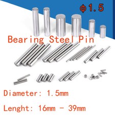 φ1.5 1.5mm Diameter Bearing Steel Pin Cylindrical Solid Dowel Pins 16mm-39mm L