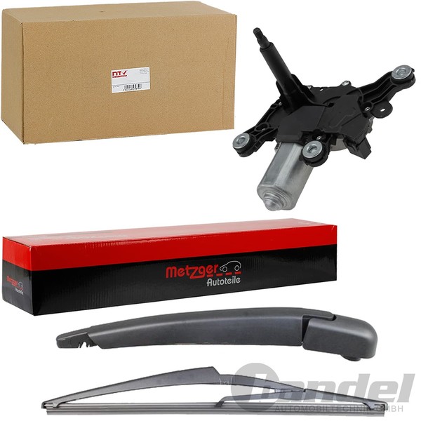 Wischermotor+Wischerarm+Blatt Heckscheibe Passend FüR Nissan Qashqai II J11 Juke-image