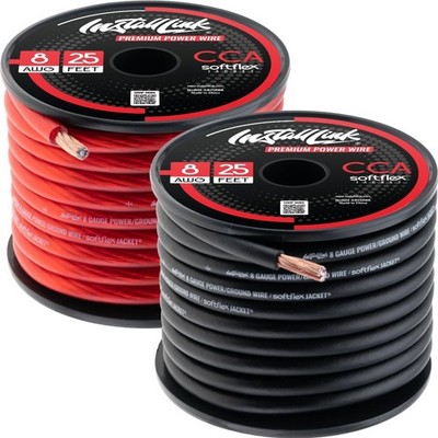 50ft 8 AWG Multi-Strand Power & Ground Wire - Perfect for Car Audio Systems