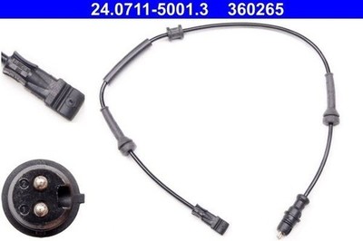 ATE ABS-SENSOR RADDREHZAHL HINTEN passend für RENAULT LAGUNA | 24.0711-5001.3