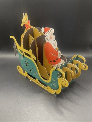 Lovepop 3D Santa Sleigh Christmas Scene with Santa and Presents