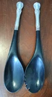 Towle Old Master sterling handle 2 pc salad servers serving set  11.75"