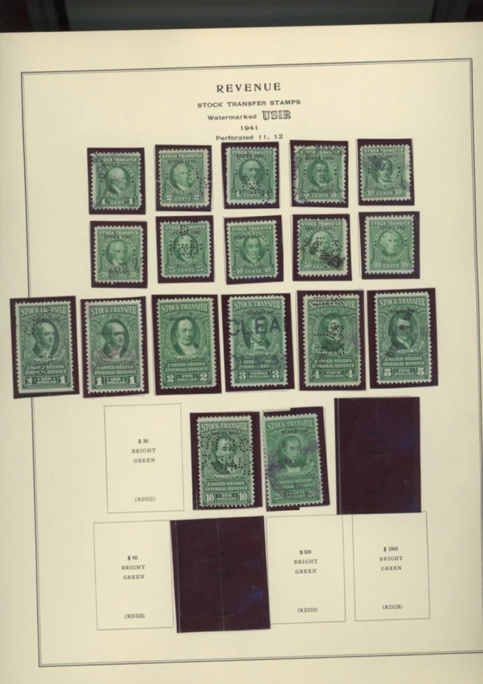 US stamps BOB revenue used Future  documentary 280 stamps  CV $1060.00  (goo5 - Image 4 of 4