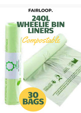 Food Waste Compostable Kitchen Caddy Wheelie Bags 5L 7L 10L 25L 40L 80L 140L 240