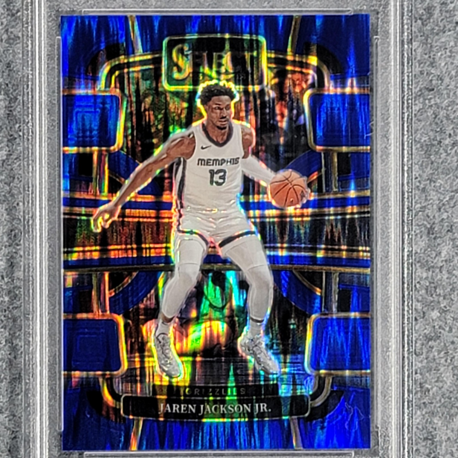 2023-24 Panini Select Jaren Jackson Jr Blue Flash #30 PSA 9 Grizzlies NBA Card view 5