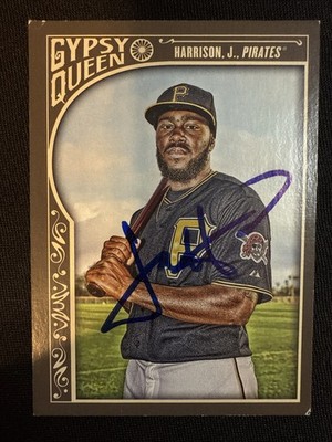 2015 Gypsy Queen Josh Harrison Signed Card 272 Pirates Autograph Auto