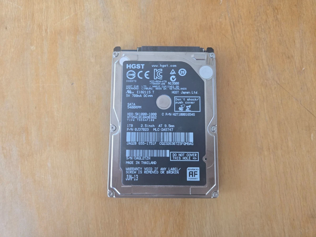 HGST Internal 1 TB 7200 RPM Rotation Speed Hard Disk Drives for