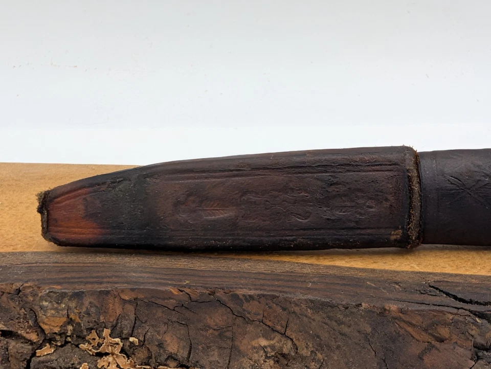 Vintage Luomanen and Kumppanit Finnish Puukko Knife w/Sheath  1922-1945 SIGNED - Image 4 of 4