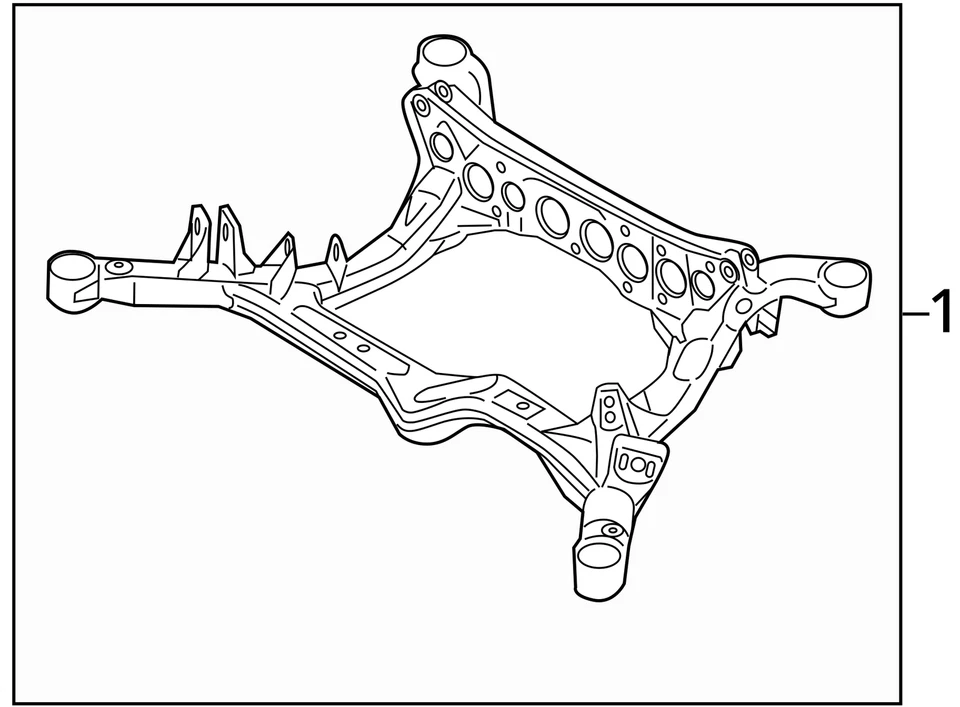 (LOCAL PICKUP ONLY) Crossmember/K-Frame Rear AWD Quattro Fits 12-18 AUDI A6 2973 Foto 4 de 4