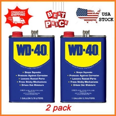 NEW 2 pack WD-40 Multi-Use Product Lubricant Bulk, 1 gallon FREESHIPPING