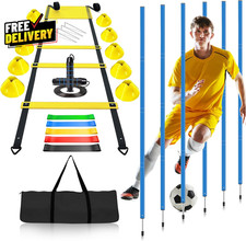Soccer Agility Training Poles Equipment Adjustable Soccer Equipment for Train...