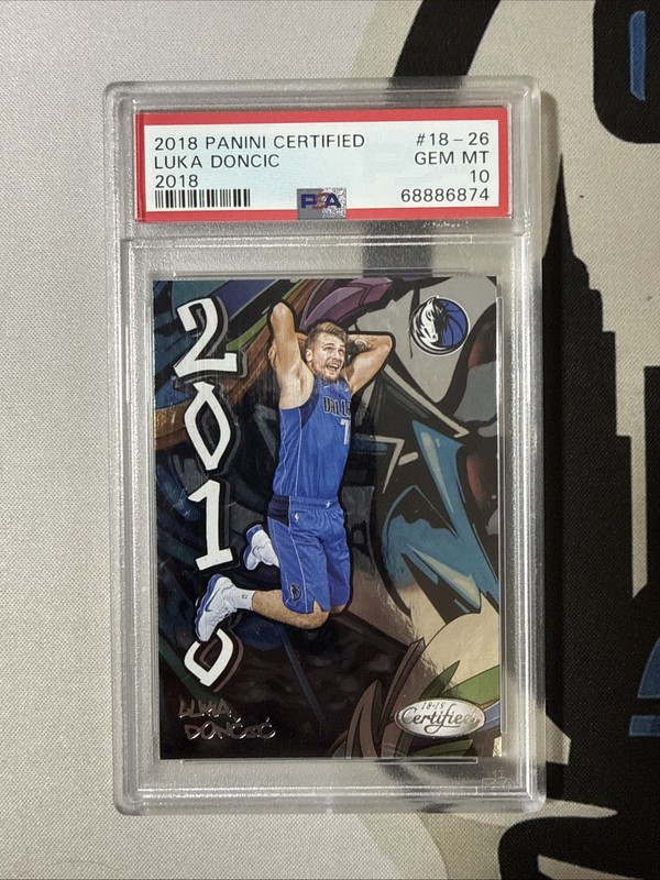 2018 Panini Certified Luka Doncic Rookie 2018 PSA 10 Gem Mint Insert