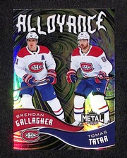 Brendan Gallagher & Tomas Tatar 2020-21 SkyBox Metal Universe Alloyance #AL-7