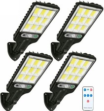 4er Solarleuchte mit Bewegungsmelder Außen Lampe Fluter LED Strahler Licht