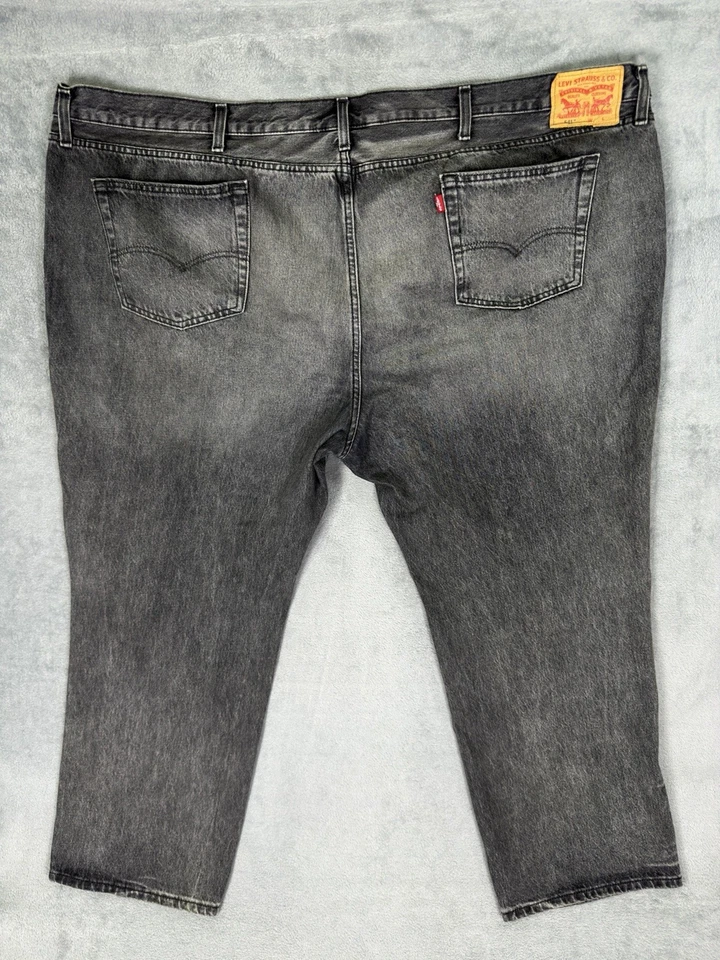 Pantalones de mezclilla Levis Jeans para hombre 54x30 negros lavados oscuros 541 ropa de trabajo atlética recta Foto 2 de 4
