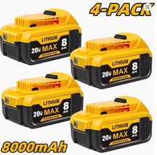 NEW 8.0Ah For DeWalt 20V Max XR Lithium Ion Battery DCB205-2 DCB208 DCB200-2-US