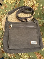 Travelon 5-Point Anti-Theft Heritage Hobo Bag Purse RFID Protect Data Travel EUC