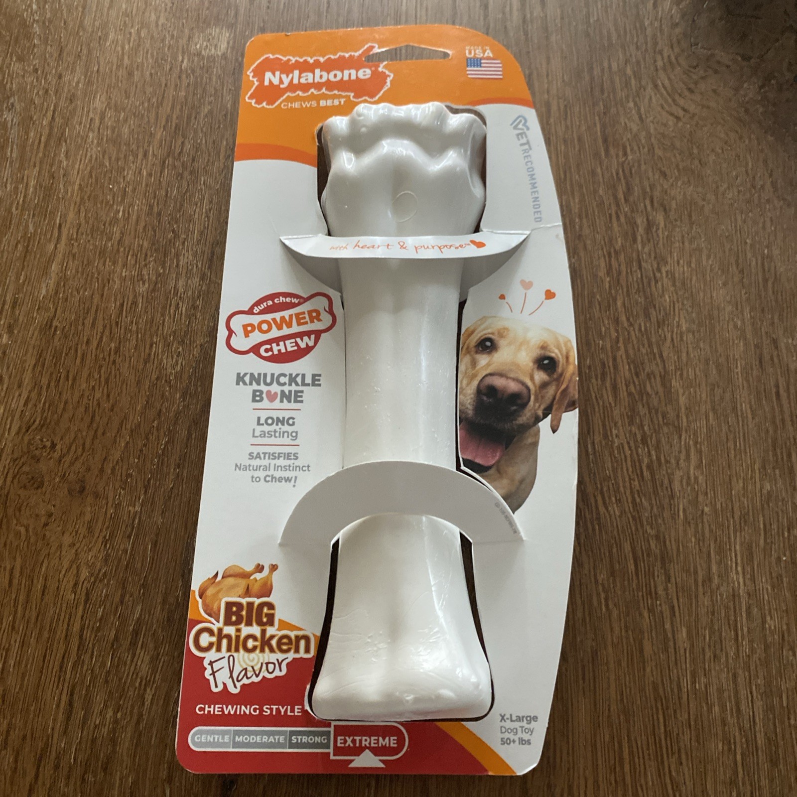 Nylabone NCF105WXWR Power Chew Chicken X-Large Dog Toy Bone 