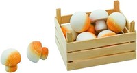 Goki Kaufladen ZubehöR GemüSekiste Champignons Holzspielzeug Kinder