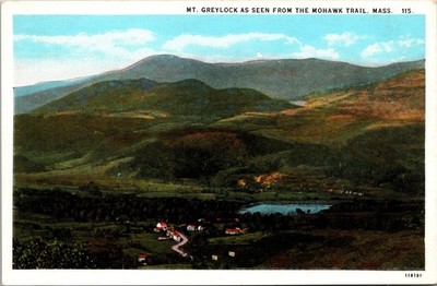 Mount Greylock As Seen From The Mohawk Trail Massachusetts MA Unposted Postcard