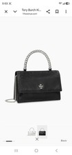 Brand New Authentic Tory Burch Kira Deconstructed Mini Top Handle Chain Wallet