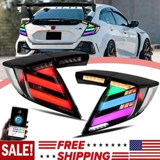 TT-ABC RGB LED Tail Lights For Honda Civic Hatchback FK7 FK8 2016-2021 Rear Lamp