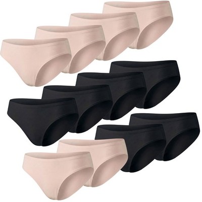 PUMA Damen Briefs SLEEK MICROFIBER S M L XL XXL rosa schwarz | 2er oder 4er Pack