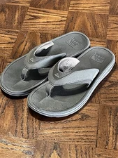 Reef Size 9 Men’s Sandals Flip Flop Brown Leather C-17 CLC