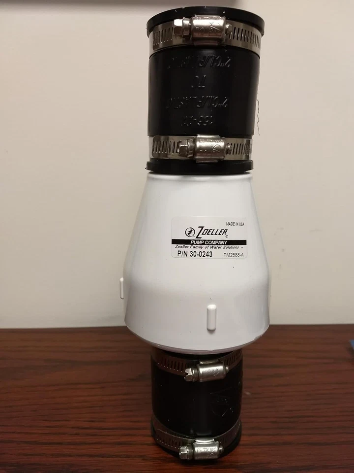 White 2" PVC Pipe Check Valve - Image 3 of 3