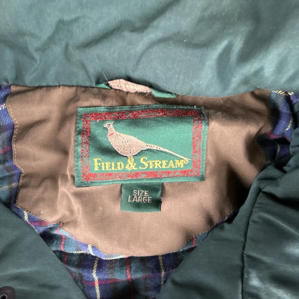 Chaqueta Parka Field & Stream Down Para Hombre Talla Grande Verde Oliva Con Capucha Acolchada Forrada Foto 4 de 4