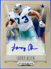 2024 Panini Prizm Deca Signatures Larry Allen #S-LAN Auto HOFer, Dallas Cowboys