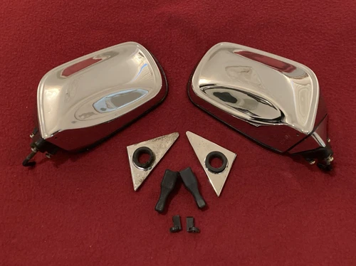 MERCEDES-BENZ 1971-75 R107 W107 EARLY SMALL LEFT and RIGHT SIDE REAR VIEW MIRROR