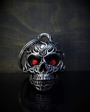Flame Skull Diamond Bell Motorcycle Accessory by Bravo Bells BB-73 Made in USA
