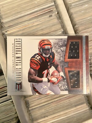 2012 Momentum Rookie Team Threads Triple Materials #25 Mohamed Sanu Jersey /199