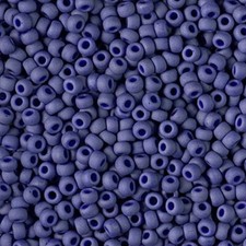Miyuki Round Size 8/0 Seed Beads 22GM Matte Opaque Cobalt Blue Luster 8-2075