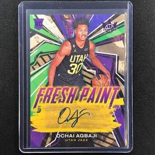 2022-23 Court Kings Ochai Agbaji Fresh Paint Rookie Auto Violet 7/49