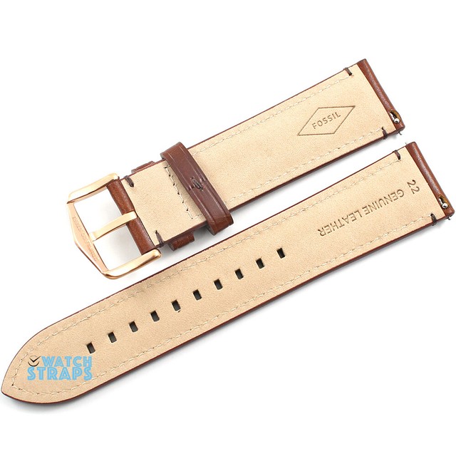 New Original FOSSIL Replacement Watch Strap ME3105 BROWN Genuine