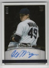 ELI MORGAN RC AUTO 2022 Panini Chronicles Studio /49 Black Signatures G ID:43635