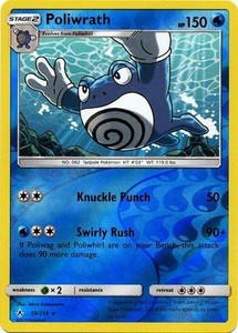 Pokemon Unbroken Bonds Poliwrath Rare Reverse Holo 39 214 Ebay