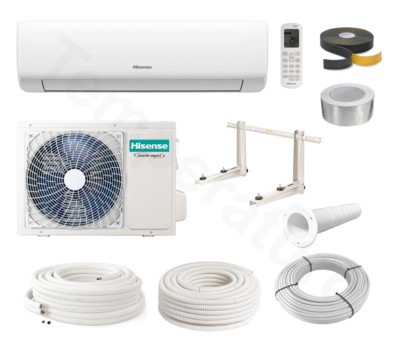 Hisense Wings Inverter Split Klimaanlage 3,4 kW Komplett-Set A++/A+ WiFi R32