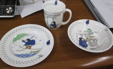 Coalport Paddington  Co Films Ltd Plate, Bowl  Cup