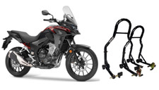 Coppia 2 cavalletti alza moto alzamoto ruote gomme per Honda CB 500 X 500X CB500