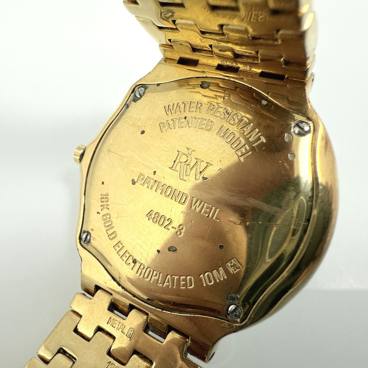 RAYMOND WEIL レイモンドウィル 4802-3 Raymond Weil 4802-3 18k Gold Electroplated Mens Vintage