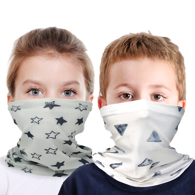 Unisex Kid Face Mask Washable Reusable Tube Neck Gaiter Dot Unicorn Llama & More