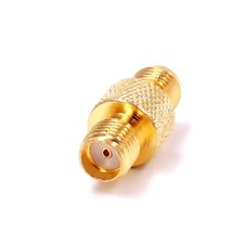 SMA Female Jack to SMA Female Jack Straight Knurled RF Adapter Connector