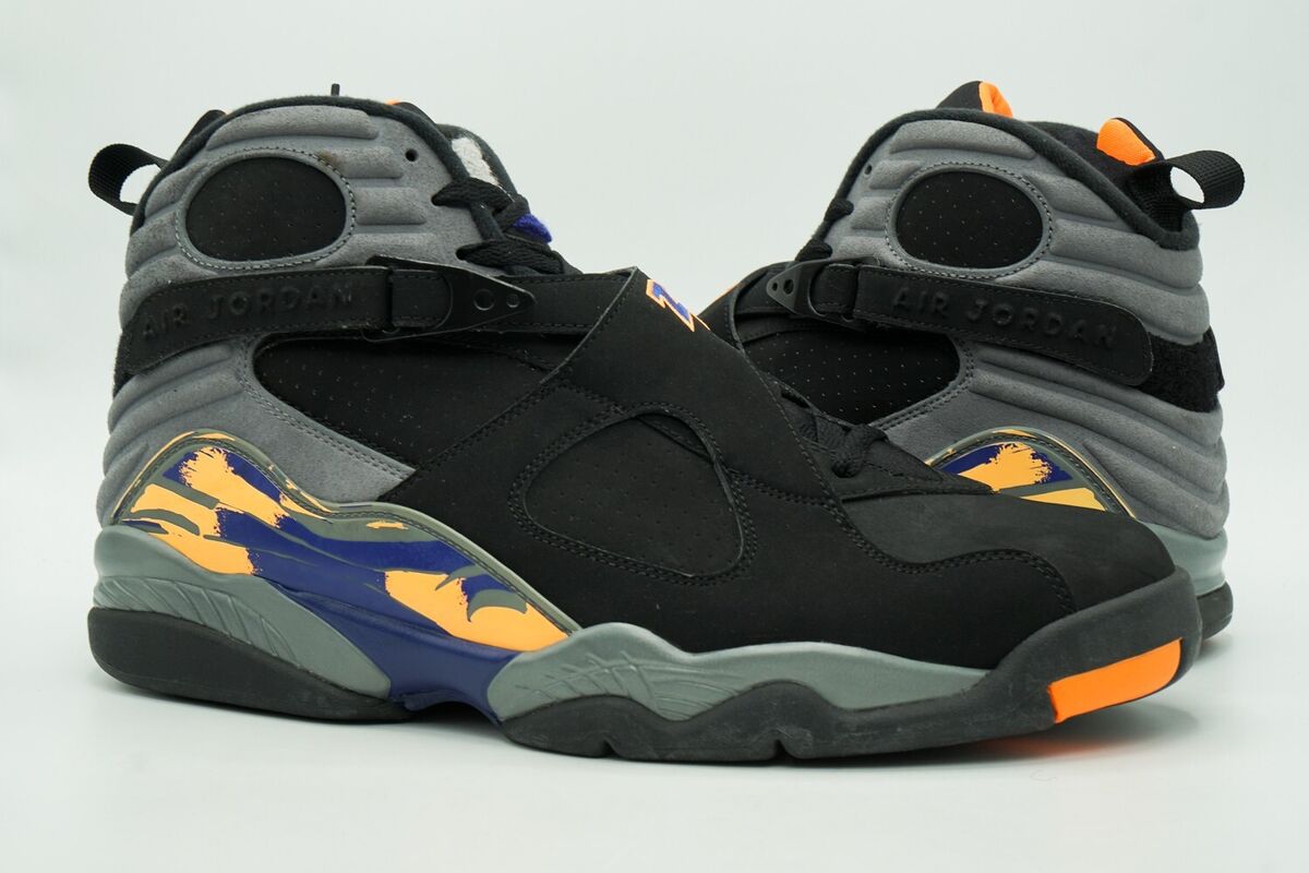 AIR JORDAN 8 VIII RETRO NEW SIZE 14 PHOENIX SUNS BLACK AIR JORDAN 8 VIII RETRO NEW SIZE 14 PHOENIX SUNS BLACK