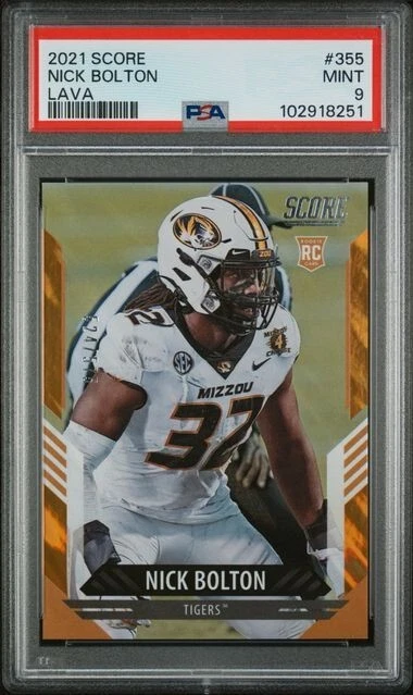 Nick Bolton Panini Score #355 Lava