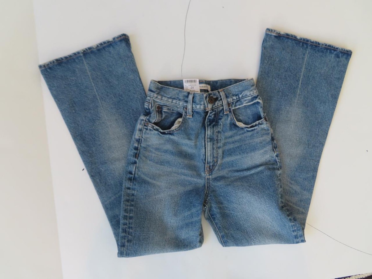 NWT MOUSSY Blue Denim MVS Flare Jeans Size 24 $350 | eBay
