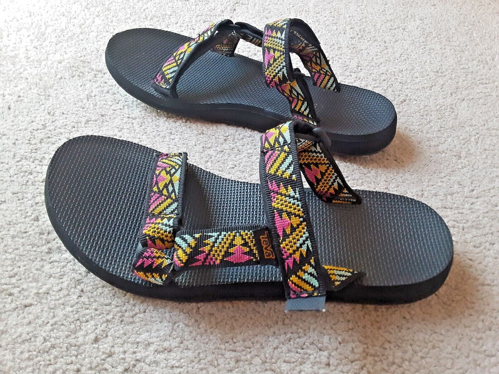 TEVA SIZE 10 MULTI COLORED OPEN TOE ATHLETIC HIKI… - image 1
