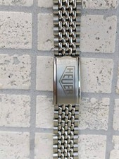 BRACELET HEUER  vintage BOR steel  beads of rice  20mm
